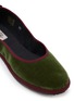 Detail View - Click To Enlarge - C.R.B. - Grosgrain Trim Velvet Ballerina Flats