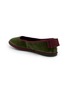  - C.R.B. - Grosgrain Trim Velvet Ballerina Flats