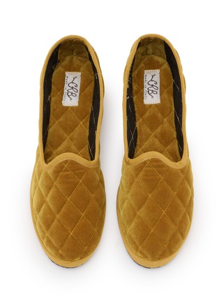 Detail View - Click To Enlarge - C.R.B. - Friulana Venetian Quilted Velvet Flats