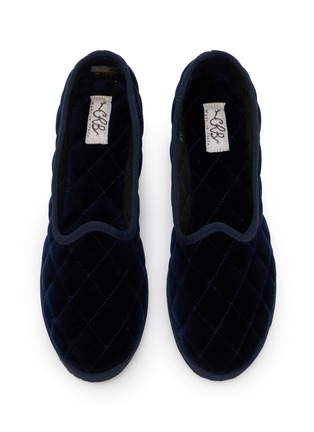 Detail View - Click To Enlarge - C.R.B. - Friulana Venetian Quilted Velvet Flats