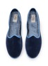 Detail View - Click To Enlarge - C.R.B. - Friulana Venetian Grosgrain Trim Velvet Flats