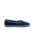 C.R.B. Friulana Venetian Grosgrain Trim Velvet Flats