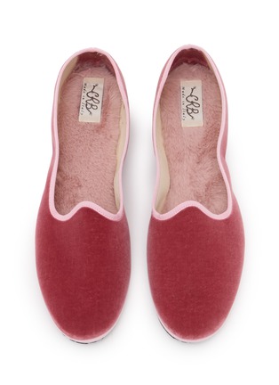 Detail View - Click To Enlarge - C.R.B. - Friulana Venetian Grosgrain Trim Velvet Flats