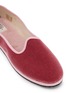 Detail View - Click To Enlarge - C.R.B. - Friulana Venetian Grosgrain Trim Velvet Flats
