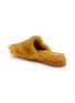  - C.R.B. - Open-Toe Faux Fur Slippers 