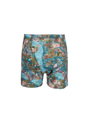 Back View - Click To Enlarge - DEREK ROSE - Graphic Printed Cotton Boxers