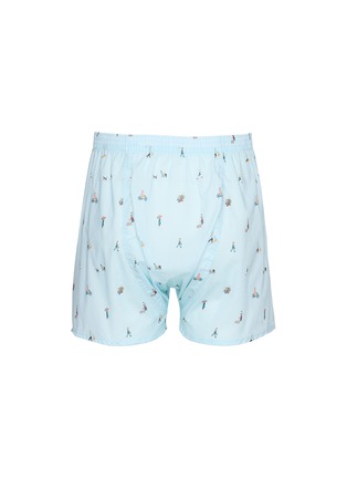 Back View - Click To Enlarge - DEREK ROSE - Miniature Graphic Printed Cotton Boxers
