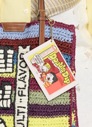 Front View - Click To Enlarge - ANYA HINDMARCH - Double Dip Leather Earphone Case