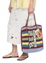 Figure View - Click To Enlarge - ANYA HINDMARCH - Double Dip Leather Earphone Case
