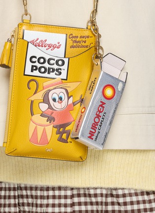 Front View - Click To Enlarge - ANYA HINDMARCH - Nurofen Leather Charm