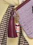 Front View - Click To Enlarge - ANYA HINDMARCH - Love Hearts Leather Charm