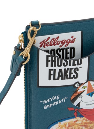 Detail View - Click To Enlarge - ANYA HINDMARCH - Kellogs Frosted Flakes Leather Phone Zip Pouch