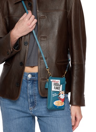 Figure View - Click To Enlarge - ANYA HINDMARCH - Kellogs Frosted Flakes Leather Phone Zip Pouch