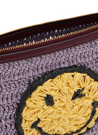 Detail View - Click To Enlarge - ANYA HINDMARCH - Wink Raffia Pochette