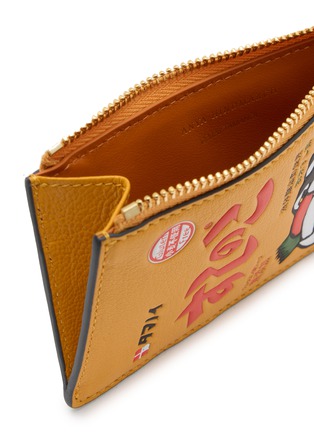 Detail View - Click To Enlarge - ANYA HINDMARCH - Sushi No Ko Leather Zip Card Case