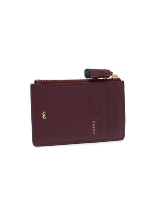 Figure View - Click To Enlarge - ANYA HINDMARCH - Pez Leather Zip Card Case