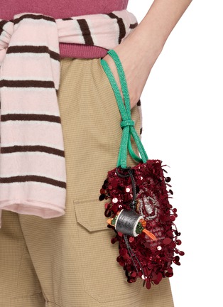 Figure View - Click To Enlarge - ANYA HINDMARCH - Maki Sushi Leather Charm