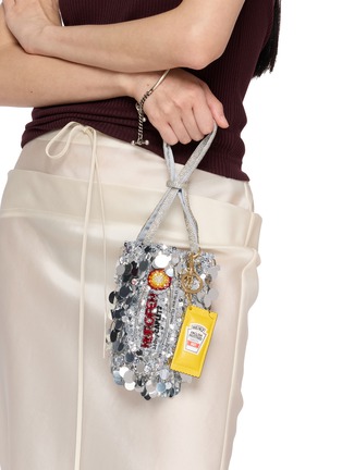 Figure View - Click To Enlarge - ANYA HINDMARCH - Heinz Mustard Leather Keyring Charm