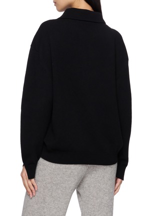 Back View - Click To Enlarge - BARRIE - Sparkling Cross Cashmere Polo