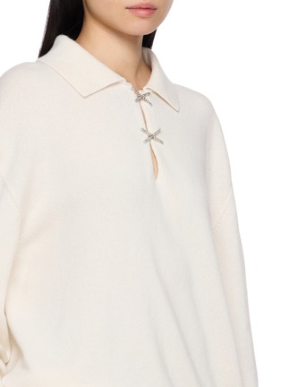  - BARRIE - Sparkling Cross Cashmere Polo