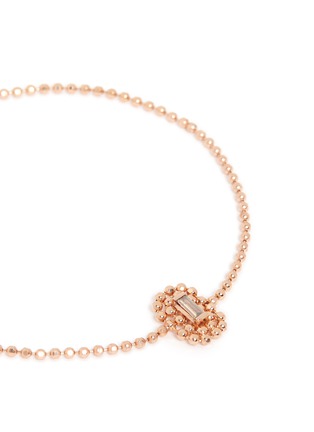 Detail View - Click To Enlarge - XIAO WANG - 'Elements' diamond beaded chain 14k rose gold bracelet