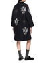Back View - Click To Enlarge - AODRESS - Floral Star Embroidered Soutien Collar Coat