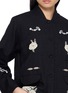  - AODRESS - Phils Floral Embroidered Velvet Short Jacket