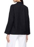 Back View - Click To Enlarge - AODRESS - Phils Floral Embroidered Velvet Short Jacket