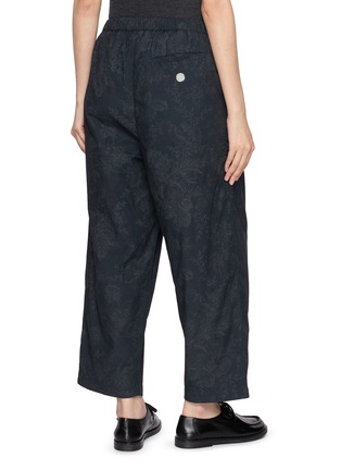 Back View - Click To Enlarge - AODRESS - Big Tuck Jacquard Trousers