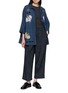 Figure View - Click To Enlarge - AODRESS - Big Tuck Jacquard Trousers