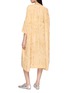 Back View - Click To Enlarge - AODRESS - Three Abstructs Velvet Midi Dress