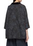 Back View - Click To Enlarge - AODRESS - Reversible Floral Jacquard Short Collar Coat