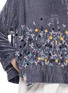 - AODRESS - Niwa Floral Embroidered Velvet Blouse