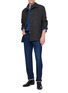 Figure View - Click To Enlarge - BARMAS - Straight Leg Cotton Denim Jeans