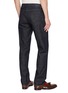 Back View - Click To Enlarge - BARMAS - Straight Leg Cotton Denim Jeans