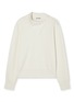Main View - Click To Enlarge - RÓHE - Asmmetrical Collar Merino Wool Knit Sweater