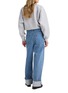 Back View - Click To Enlarge - RÓHE - Turn Up Baggy Medium Wash Jeans