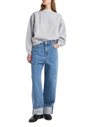 Figure View - Click To Enlarge - RÓHE - Turn Up Baggy Medium Wash Jeans