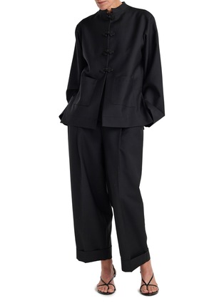 Figure View - Click To Enlarge - RÓHE - Mandarin Collar Jacket