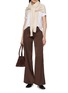 Figure View - Click To Enlarge - F.IT - Flared Satin Pants