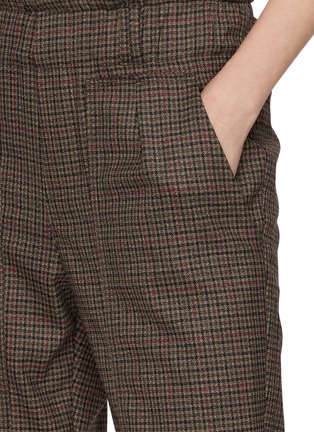  - F.IT - Pleated Tapered Check Pants