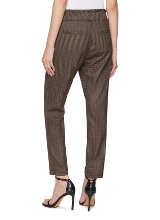 Back View - Click To Enlarge - F.IT - Pleated Tapered Check Pants