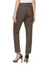 Back View - Click To Enlarge - F.IT - Pleated Tapered Check Pants