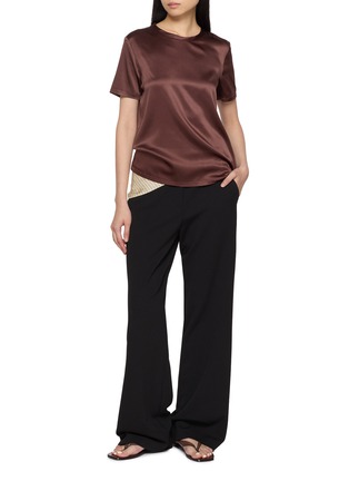 Figure View - Click To Enlarge - F.IT - Largo Elasticated Wide Leg Pants