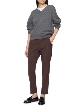 Figure View - Click To Enlarge - F.IT - Pleated Tapered Pants