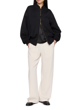 Figure View - Click To Enlarge - F.IT - Relaxed Zip Up Bomber Jacket