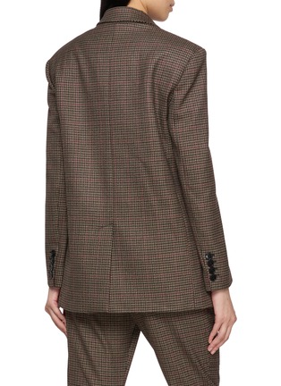 Back View - Click To Enlarge - F.IT - Giacca Single Breasted Houndstooth Blazer