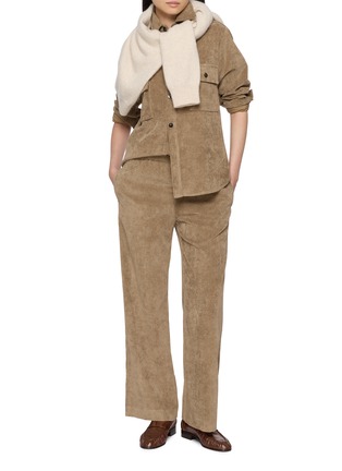 Figure View - Click To Enlarge - F.IT - Elasticated Corduroy Pants