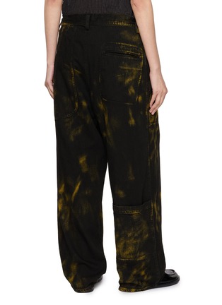 Back View - Click To Enlarge - Y'S - KO-5PK Bleach Effect Dark Wash Jeans