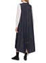Back View - Click To Enlarge - Y'S - Fishtail Denim Midi Dress